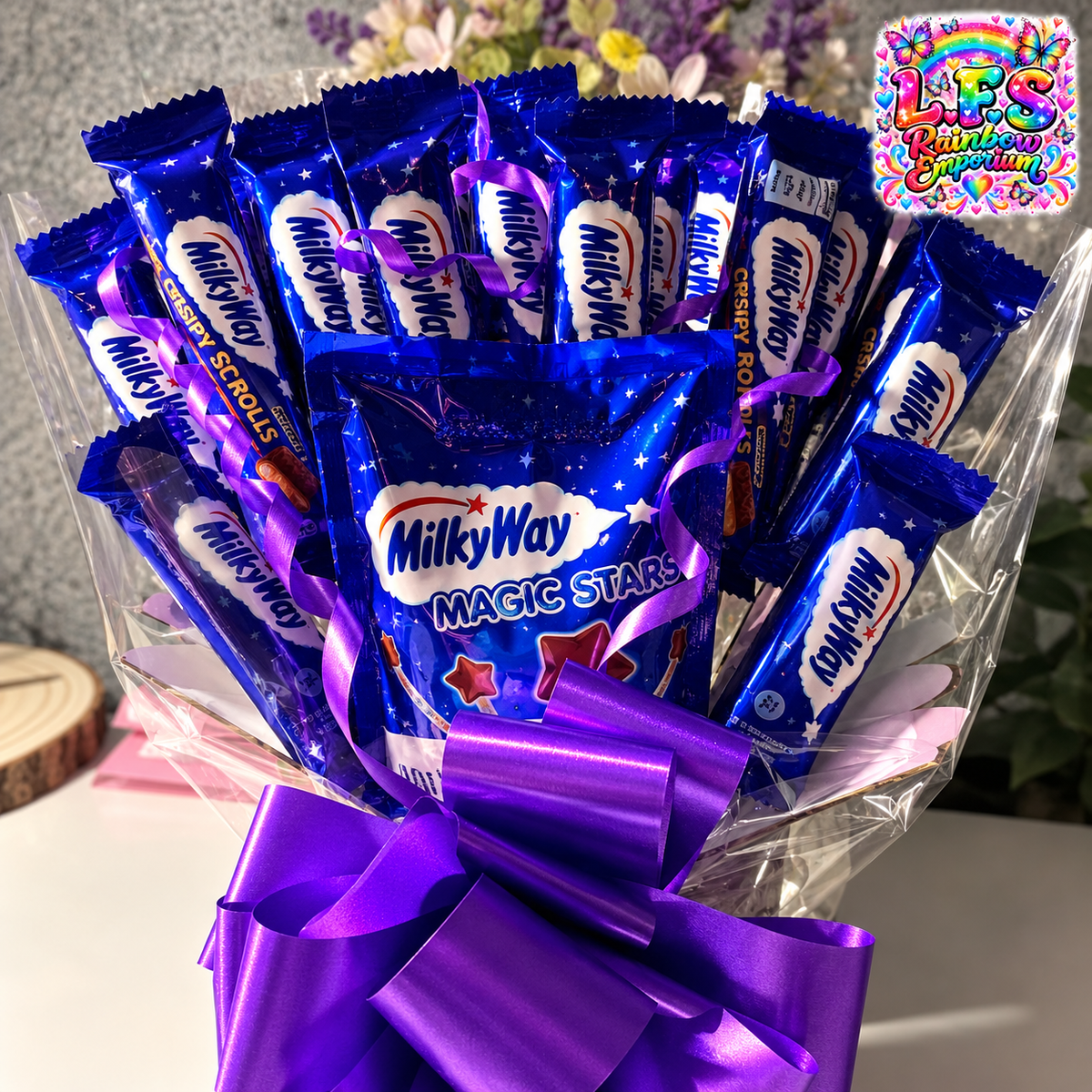Large Milky Way chocolate bouquet
