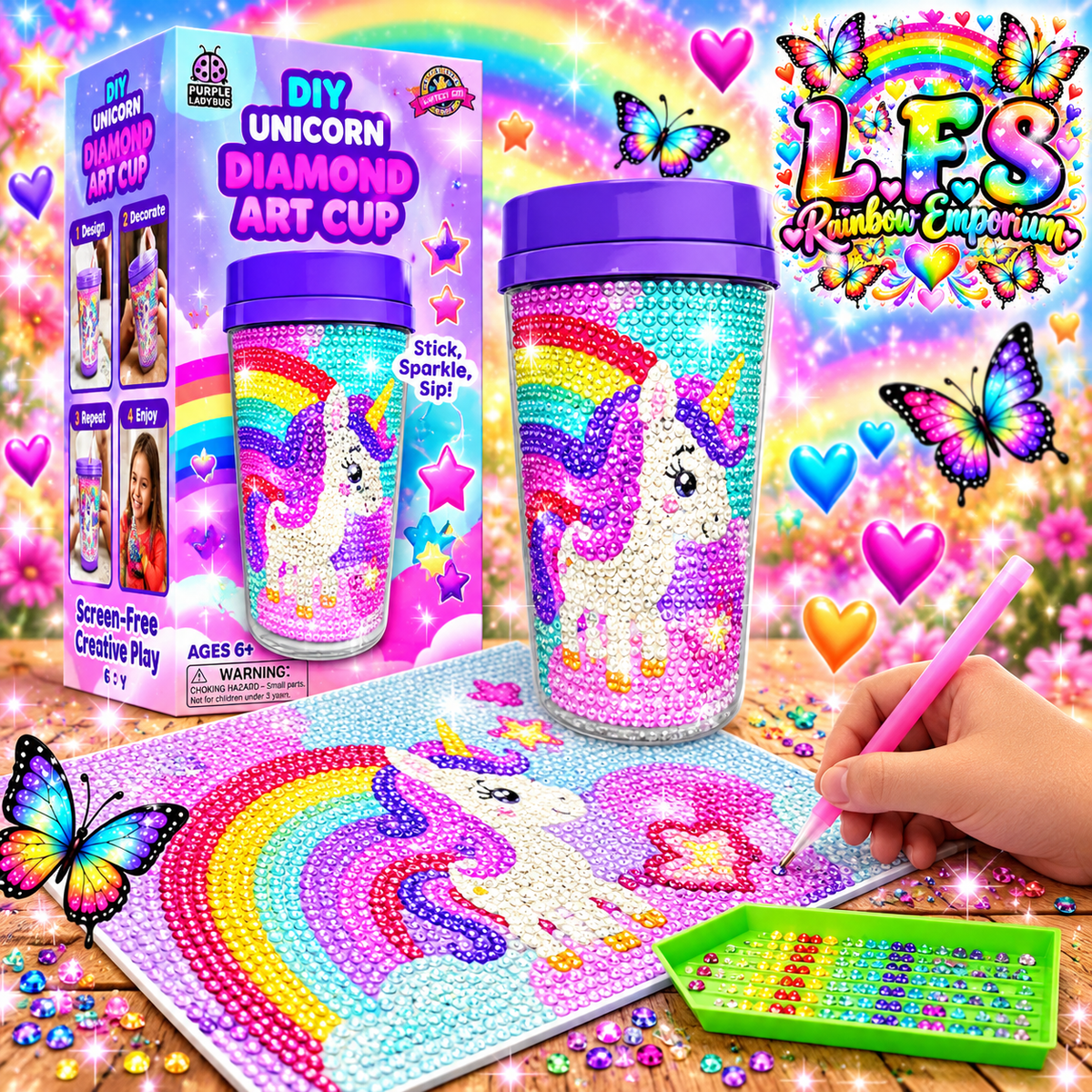 Diamond art cup