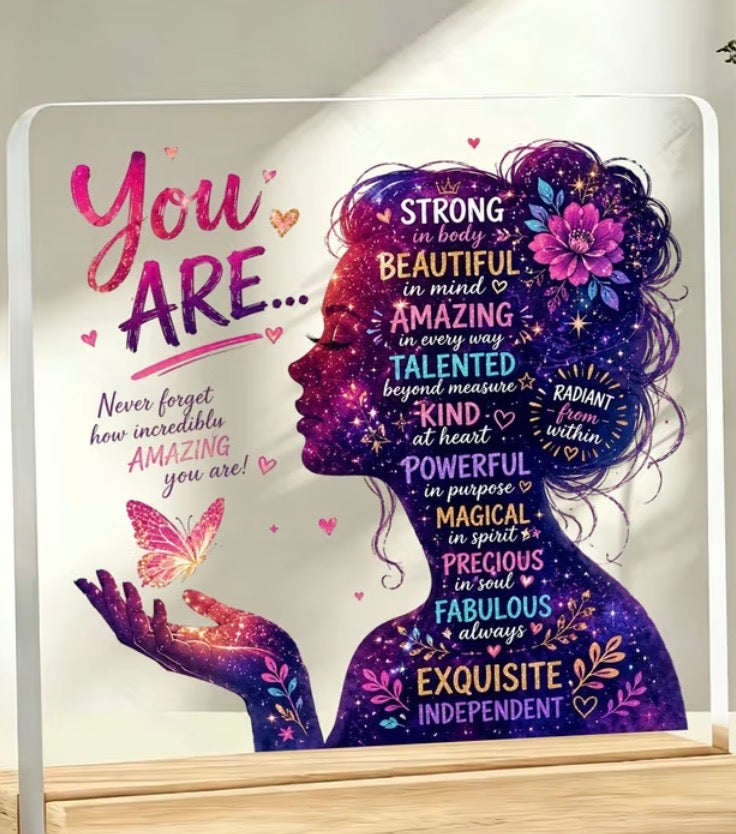 Motivation acrylic ornament