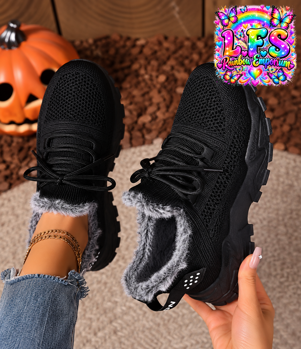 Fluffy trainers