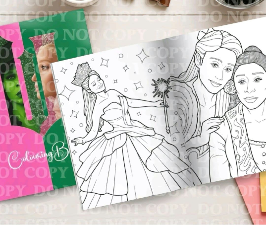 Good witch/bad witch colouring book