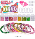 Glitter bracelet making