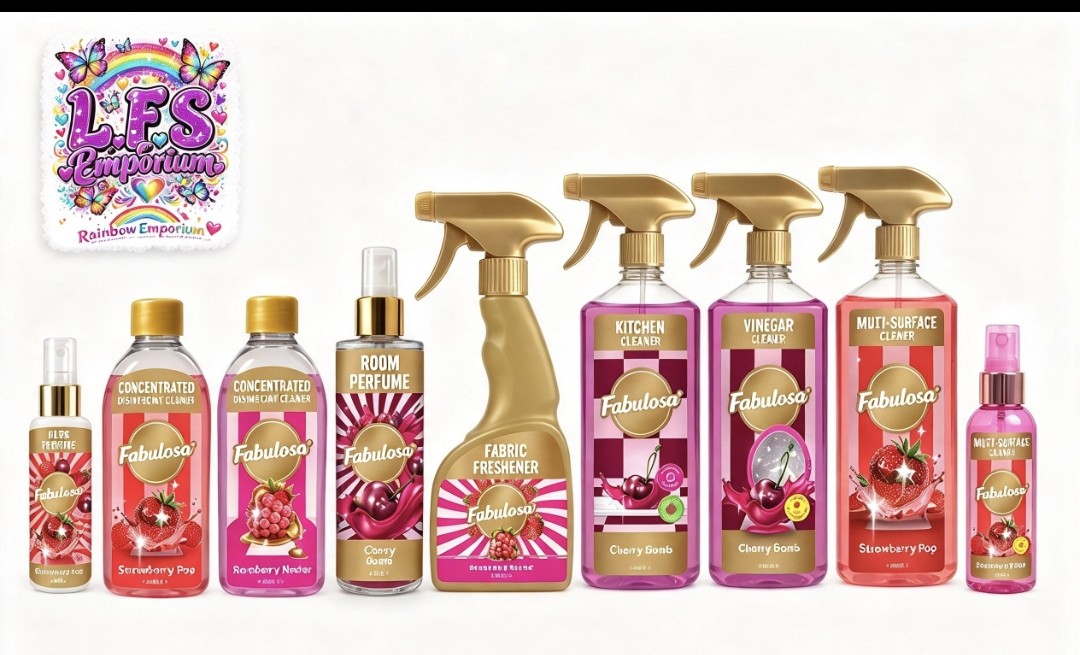 Fabulosa Scented Juicy Pop Collection Fragranced Household Cleaning Bundle