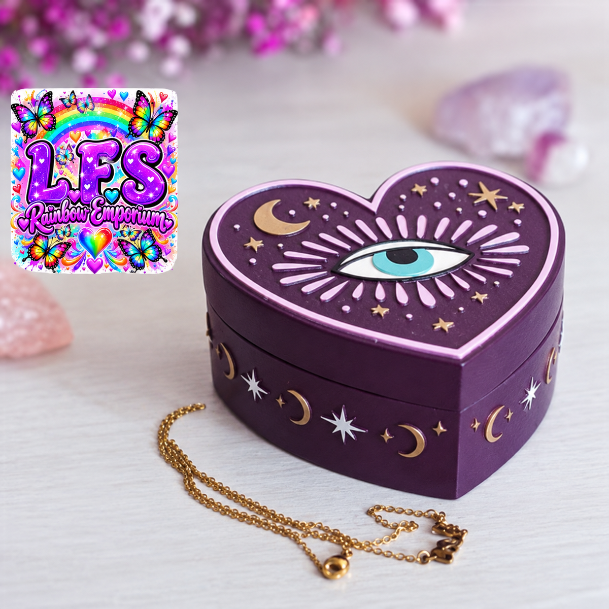Sacred Sight Heart Trinket Box