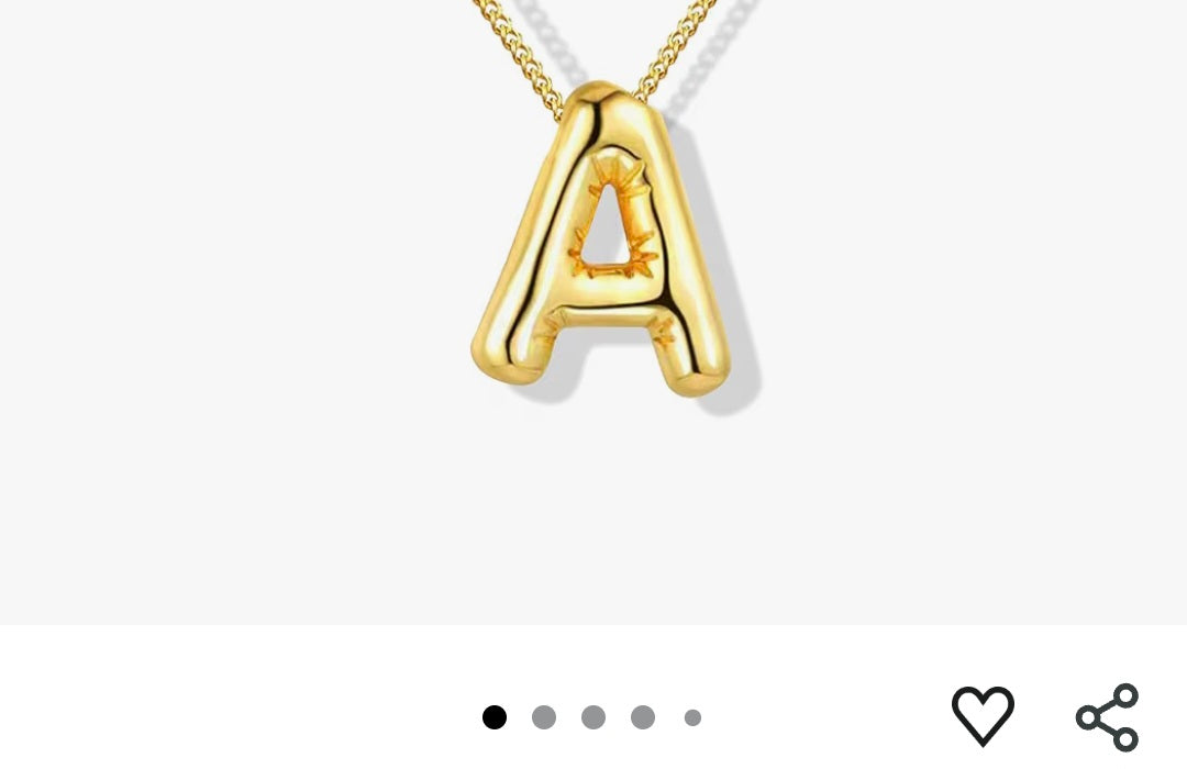 Initial necklace