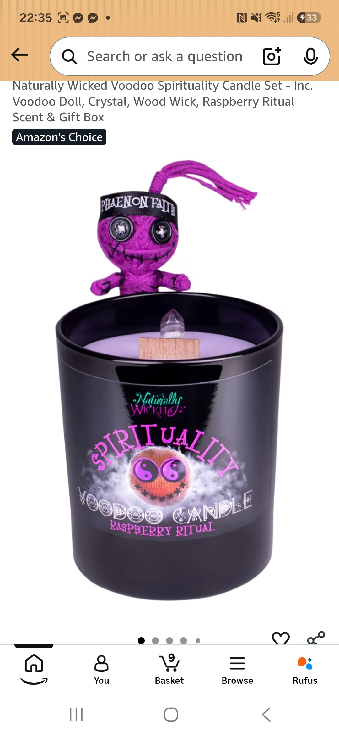 Voodoo candle