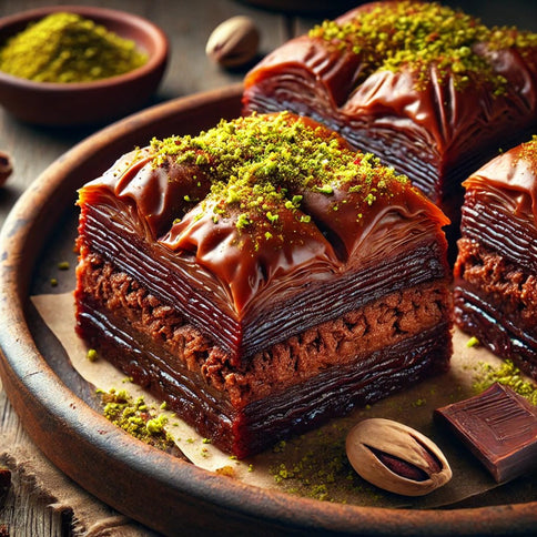 Chocolate & Pistachio Baklava - Dubai Inspired 100g