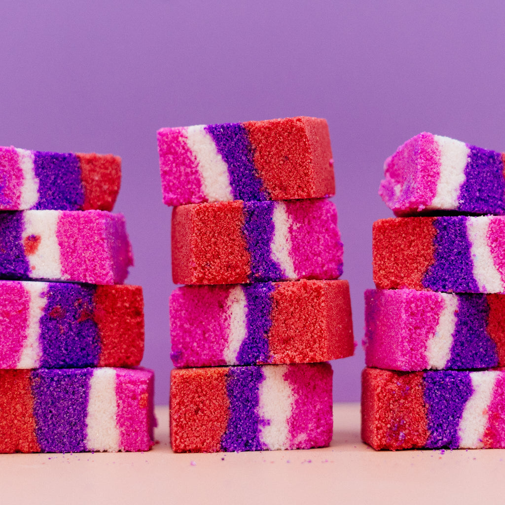 Raspberry Creme Bath Rocks