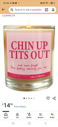 Chins n tits candle