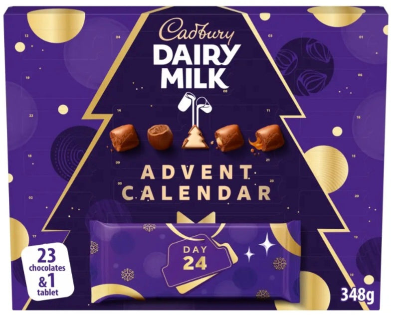 Dairy milk advent calendar