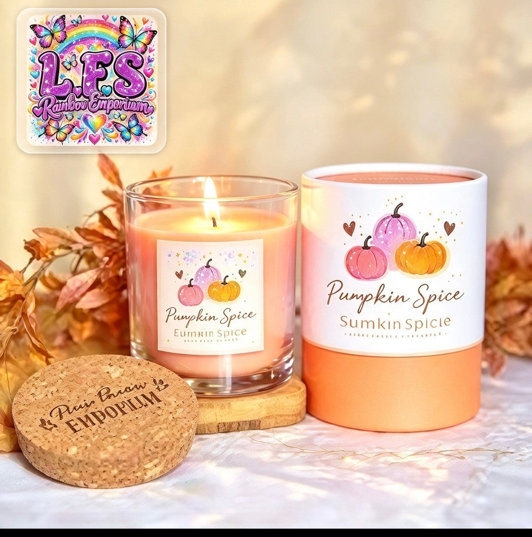 Pumpkin Pie Candle with Cork Lid